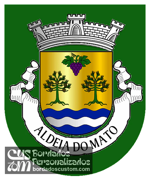 Emblema Bordado Antiga Freguesia de Aldeia do Mato (Abrantes, Santarém)