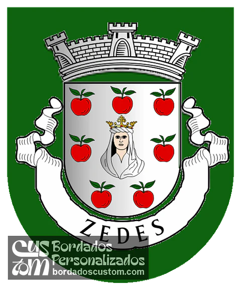 Emblema Bordado Antiga Freguesia de Zedes (Carrazeda de Anciães, Bragança)
