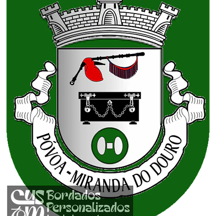 Emblema Bordado Freguesia de Póvoa (Miranda do Douro, Bragança) 1