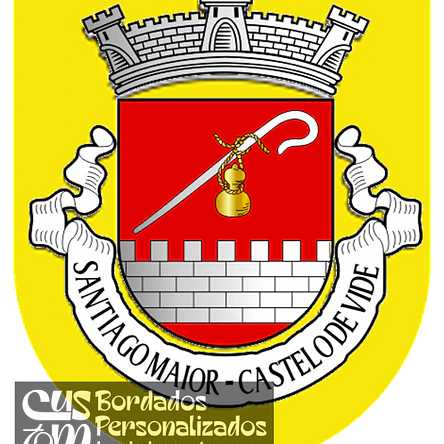 Emblema Bordado Freguesia de Santiago Maior (Castelo de Vide, Portalegre) 1