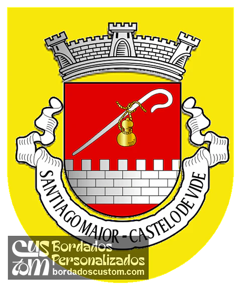 Emblema Bordado Freguesia de Santiago Maior (Castelo de Vide, Portalegre)