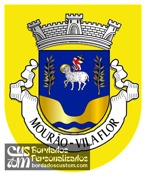 Emblema Bordado Antiga Freguesia de Mourão (Vila Flor, Bragança)