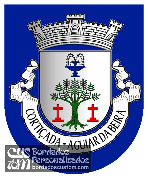 Emblema Bordado Freguesia de Cortiçada (Aguiar da Beira, Guarda)