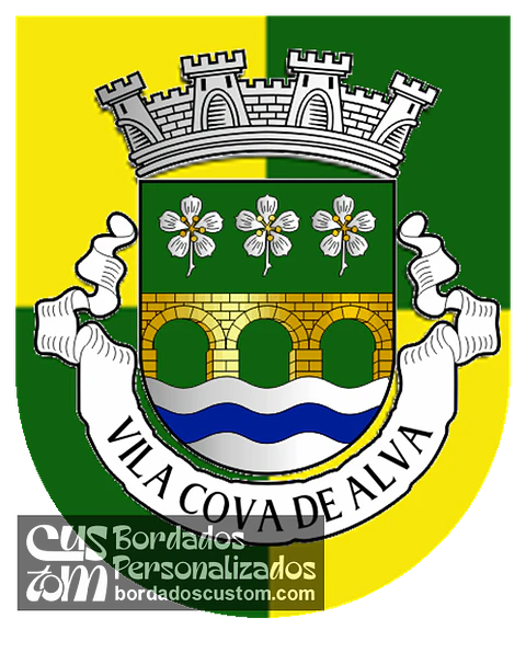 Emblema Bordado Antiga Freguesia de Vila Cova de Alva (Arganil, Coimbra)