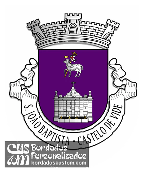 Emblema Bordado Freguesia de São João Baptista (Castelo de Vide, Portalegre)