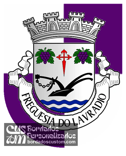 Emblema Bordado Antiga Freguesia de Lavradio (Barreiro, Setúbal)