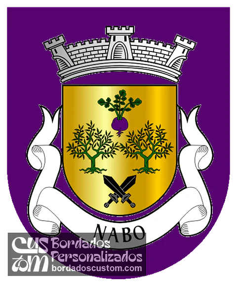 Emblema Bordado Antiga Freguesia de Nabo (Vila Flor, Bragança)