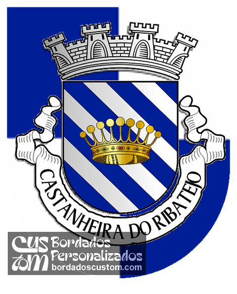Emblema Bordado Antiga Freguesia de Castanheira do Ribatejo (Vila Franca de Xira, Lisboa)