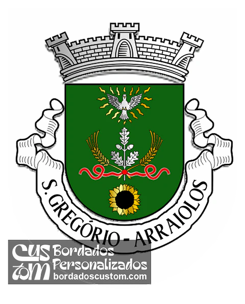 Emblema Bordado Antiga Freguesia de São Gregório (Arraiolos, Portalegre)