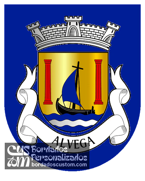 Emblema Bordado Antiga Freguesia de Alvega (Abrantes, Santarém)