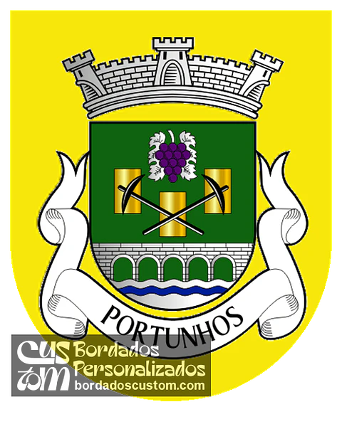 Emblema Bordado Antiga Freguesia de Portunhos (Cantanede, Coimbra)