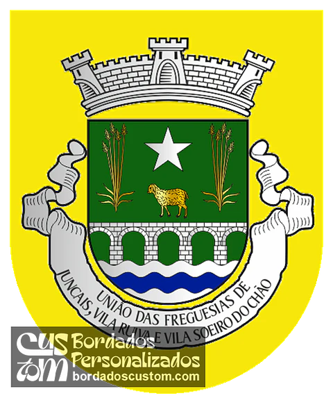 Emblema Bordado Freguesia de Juncais, Vila Ruiva e Soeiro do Chão (Fornos de Algodres, Guarda)