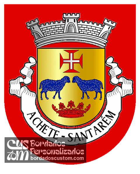 Emblema Bordado Antiga Freguesia de Achete (Santarém, Santarém)