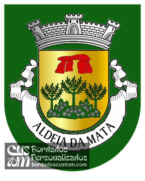 Emblema Bordado Freguesia de Aldeia da Mata (Crato, Portalegre)