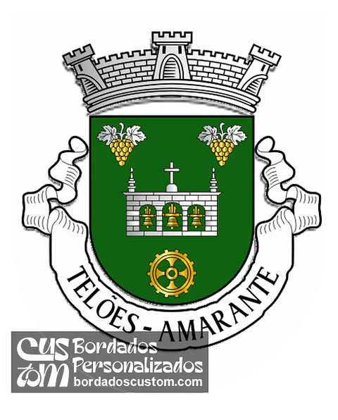Emblema Bordado Freguesia de Telões (Amarante, Porto)