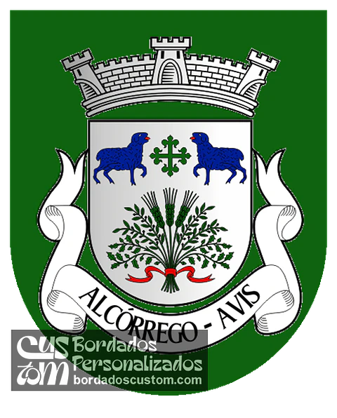 Emblema Bordado Antiga Freguesia de Alcórrego (Avis, Portalegre)