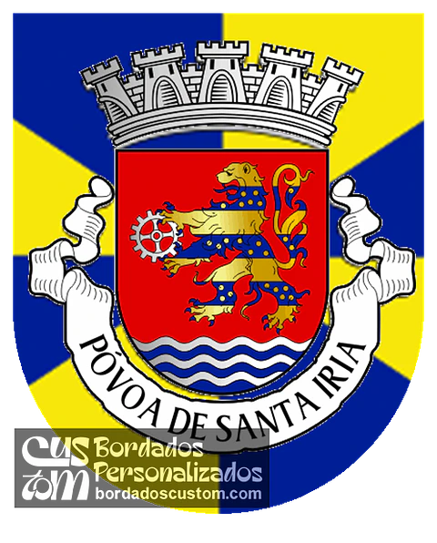 Emblema Bordado Antiga Freguesia de Póvoa de Santa Iria (Vila Franca de Xira, Lisboa)