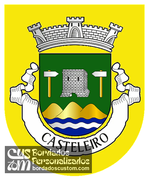 Emblema Bordado Freguesia de Casteleiro (Sabugal, Guarda)
