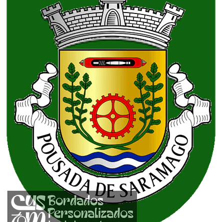Emblema Bordado Freguesia de Pousada de Saramagos (Vila Nova de Famalicão, Braga) 1