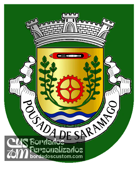 Emblema Bordado Freguesia de Pousada de Saramagos (Vila Nova de Famalicão, Braga)