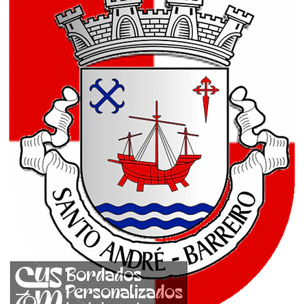 Emblema Bordado Antiga Freguesia de Santo André (Barreiro, Setúbal) 1
