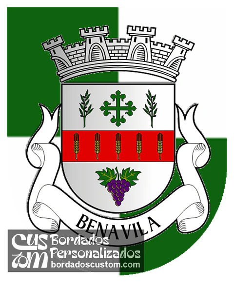 Emblema Bordado Antiga Freguesia de Benavila (Avis, Portalegre)