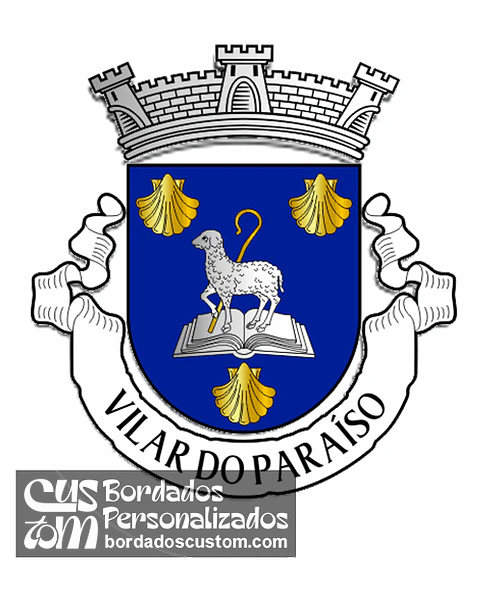 Emblema Bordado Antiga Freguesia de Vilar do Paraíso (Vila Nova de Gaia, Porto)