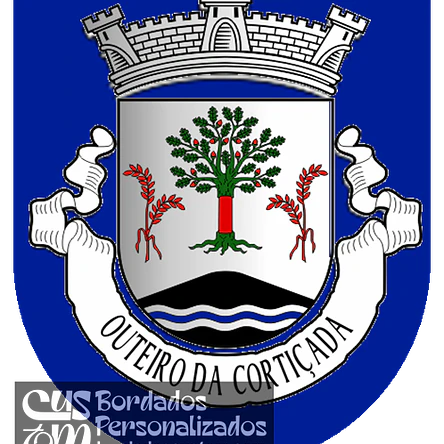 Emblema Bordado Antiga Freguesia de Outeiro da Cortiçada (Rio Maior, Santarém) 1