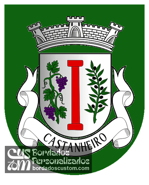 Emblema Bordado Antiga Freguesia de Castanheiro (Carrazeda de Anciães, Bragança)