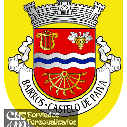 Emblema Bordado Antiga Freguesia de Bairros (Castelo de Paiva, Aveiro) 1