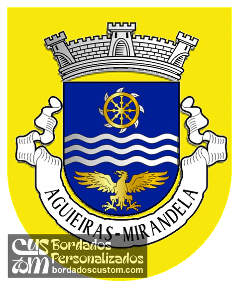 Emblema Bordado Freguesia de Aguieiras (Mirandela, Bragança)