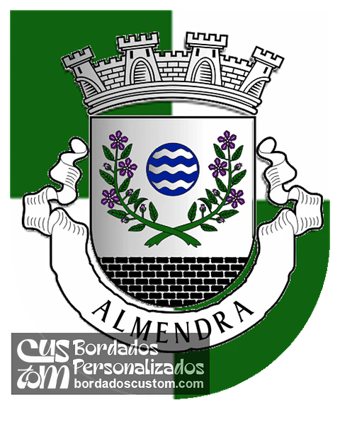 Emblema Bordado Freguesia de Almendra (Vila Nova de Foz Côa, Guarda)