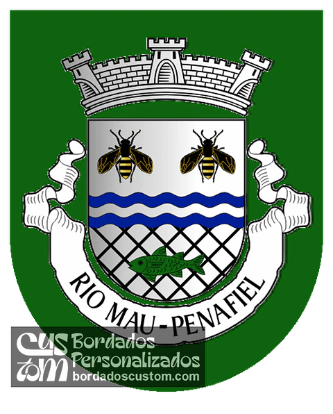 Emblema Bordado Freguesia de Rio Mau (Penafiel, Porto)