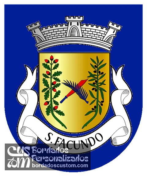 Emblema Bordado Antiga Freguesia de São Facundo (Abrantes, Santarém)