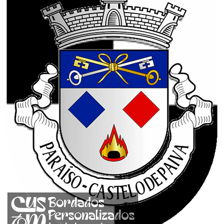 Emblema Bordado Antiga Freguesia de Paraíso (Castelo de Paiva, Aveiro) 1