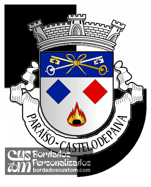 Emblema Bordado Antiga Freguesia de Paraíso (Castelo de Paiva, Aveiro)