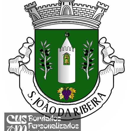 Emblema Bordado Antiga Freguesia de São João da Ribeira (Rio Maior, Santarém) 1