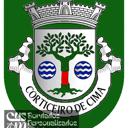 Emblema Bordado Antiga Freguesia de Corticeiro de Cima (Cantanhede, Coimbra) 1