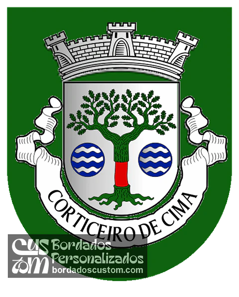 Emblema Bordado Antiga Freguesia de Corticeiro de Cima (Cantanhede, Coimbra)
