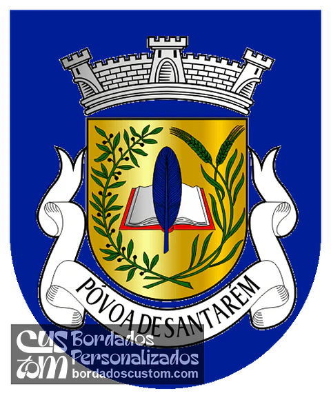 Emblema Bordado Antiga Freguesia de Póvoa de Santarém (Santarém, Santarém)