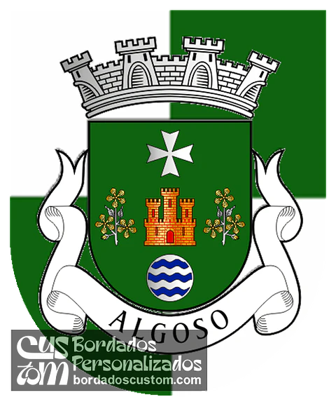 Emblema Bordado Antiga Freguesia de Algoso (Vimioso, Bragança)