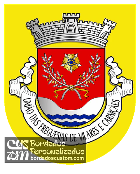 Emblema Bordado Freguesia de Vilares e Carnicães (Trancoso, Guarda)