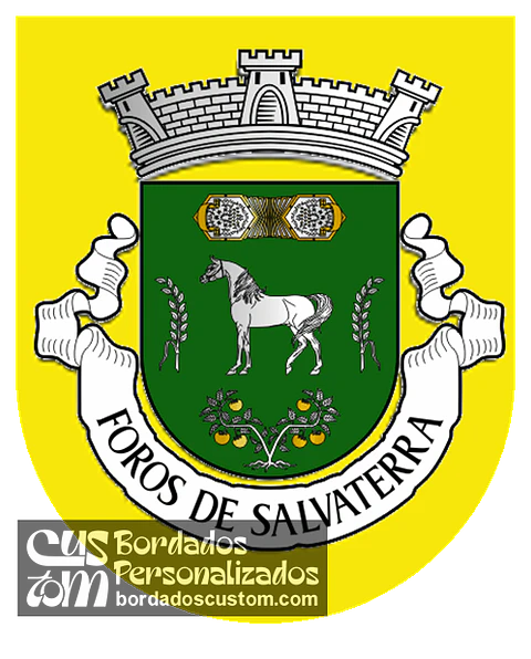 Emblema Bordado Antiga Freguesia de Foros de Salvaterra (Salvaterra de Magos, Santarém)