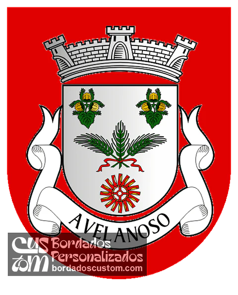 Emblema Bordado Antiga Freguesia de Avelanoso (Vimioso, Bragança)