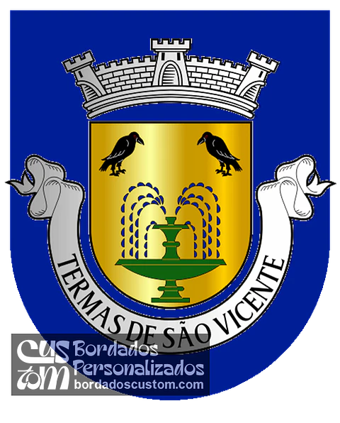 Emblema Bordado Freguesia de Termas de São Vicente (Penafiel, Porto)