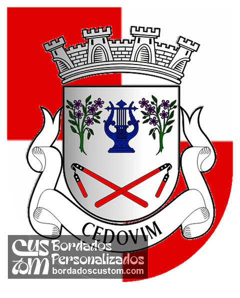Emblema Bordado Freguesia de Cedovim (Vila Nova de Foz Côa, Guarda)