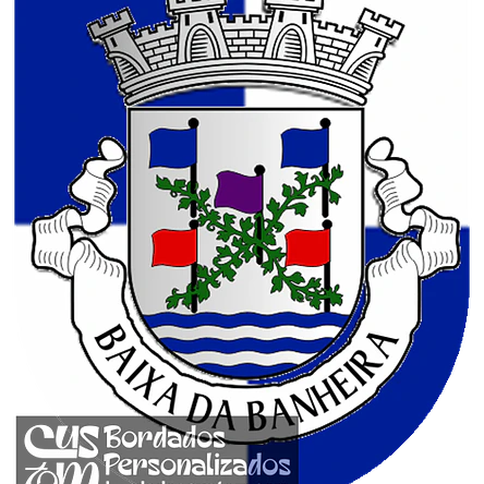 Emblema Bordado Antiga Freguesia de Baixa da Banheira (Moita, Setúbal) 1