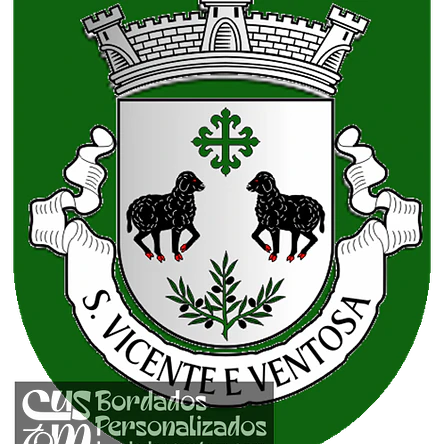 Emblema Bordado Freguesia de São Vicente e Ventosa (Elvas, Portalegre) 1