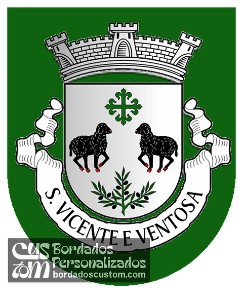 Emblema Bordado Freguesia de São Vicente e Ventosa (Elvas, Portalegre)