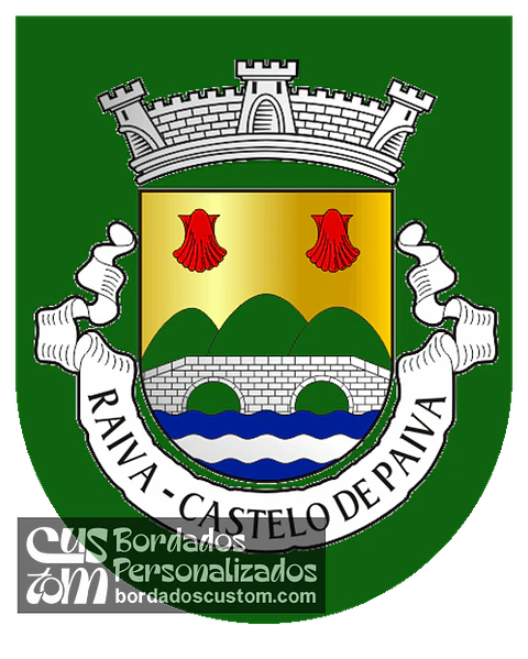 Emblema Bordado Antiga Freguesia de Raiva (Castelo de Paiva, Aveiro)
